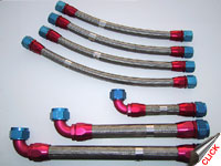 'T' fluid fittings and typical hoses